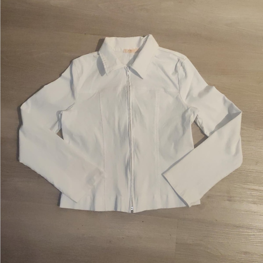 Forever 21 Cream Zip-Up Jacket - Picture 8 of 9